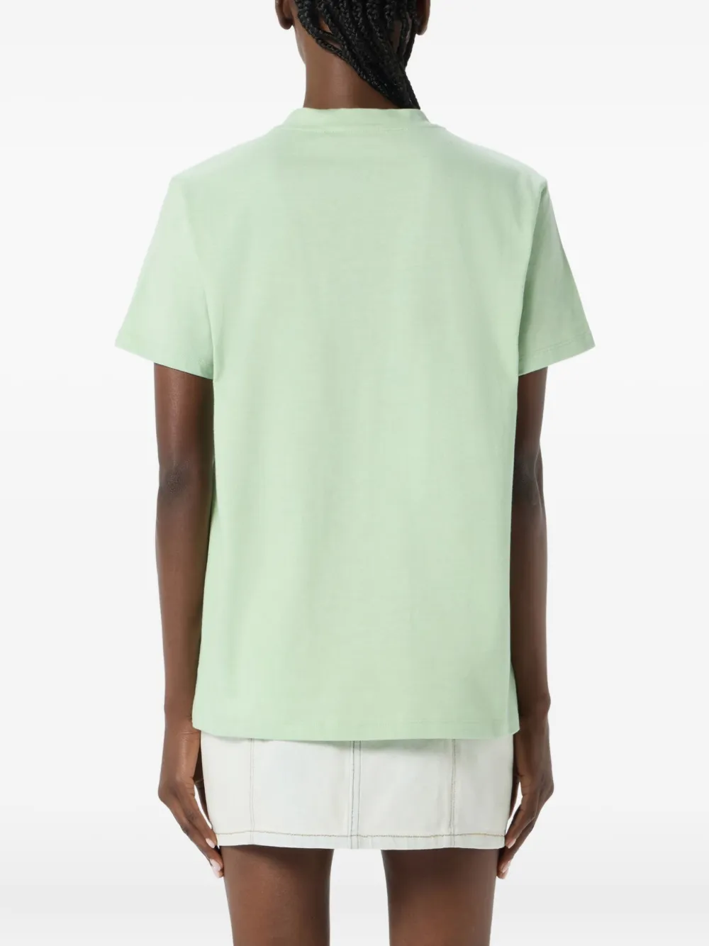 Blumarine crystal-embellished T-shirt Groen
