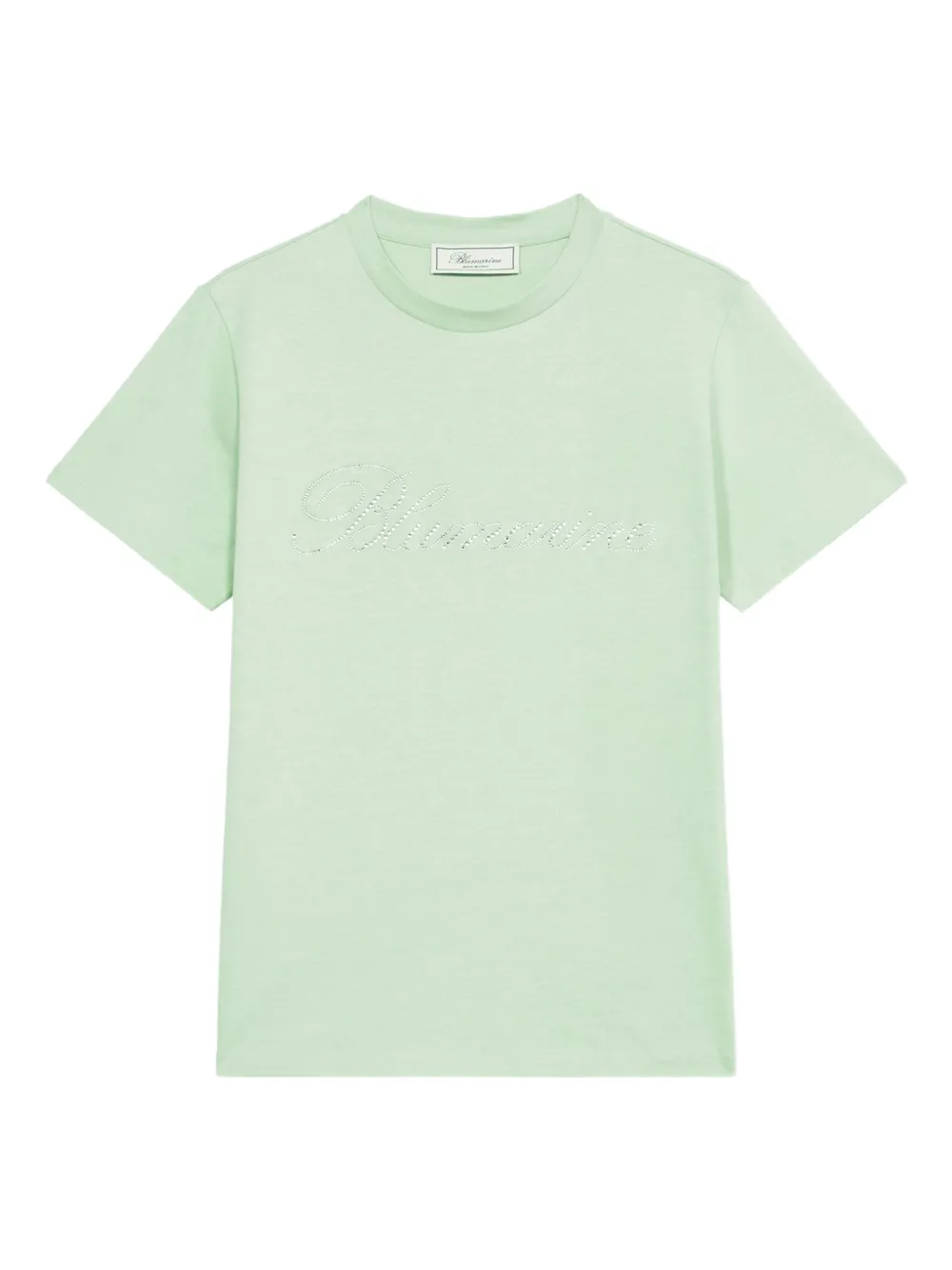 Blumarine crystal-embellished T-shirt Groen