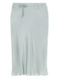 Blumarine satin midi skirt - Grey