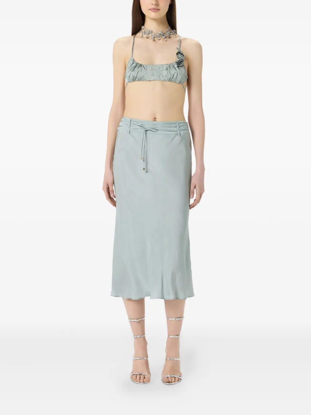 Blumarine satin midi skirt | Straight Skirts | Image 2