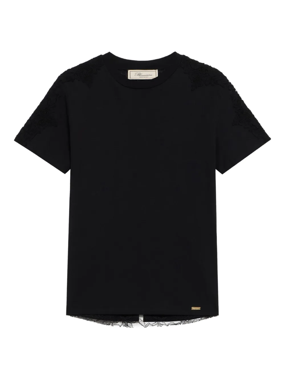 Blumarine lace-trim T-shirt | negro | Image 1