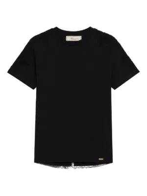 Tシャツ・カットソー BLUMARINE Black Silk Blouse Pleated Blouse In Silk Chiffon | Blumarine