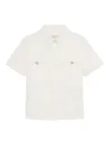 Blumarine short-sleeve button-up shirt - White