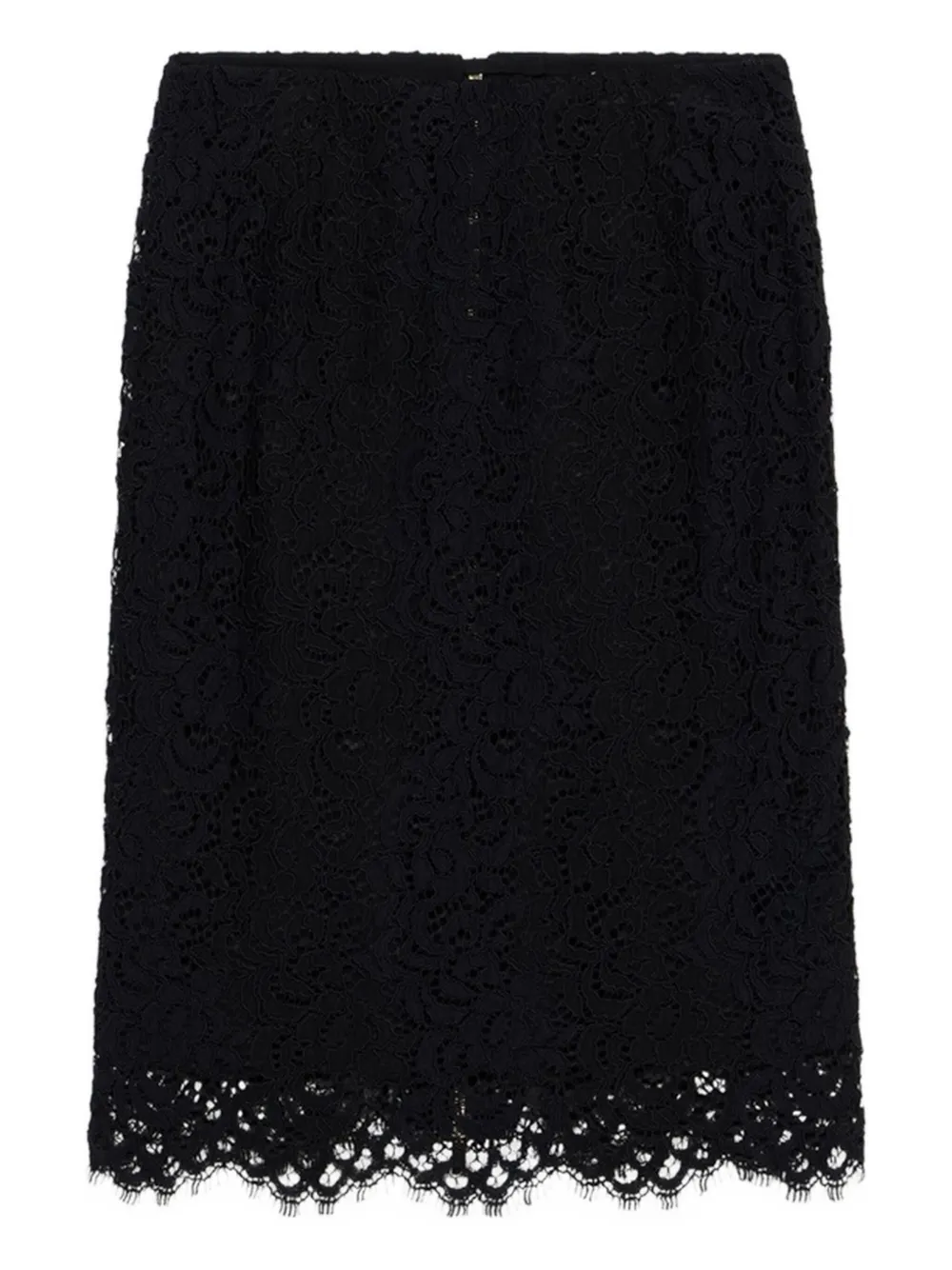 Blumarine lace-embellished pencil skirt Zwart