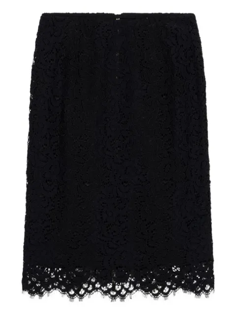 Blumarine lace-embellished pencil skirt