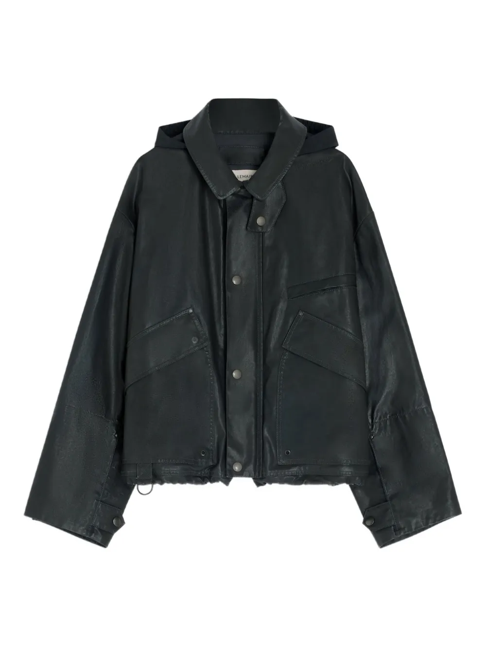 LEMAIRE imperméable à capuche dissimulée | noir | Image 1