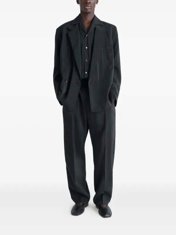 LEMAIRE BELTED PLEATED ブラック ベルト付きパンツ Lemaire Belted Pleated Pants | Shopbop