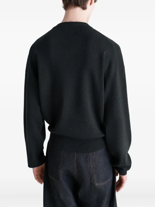 新品タグ付きLEMAIRE Vネックセーター LEMAIRE Vネック セーター | ブラック | FARFETCH JP