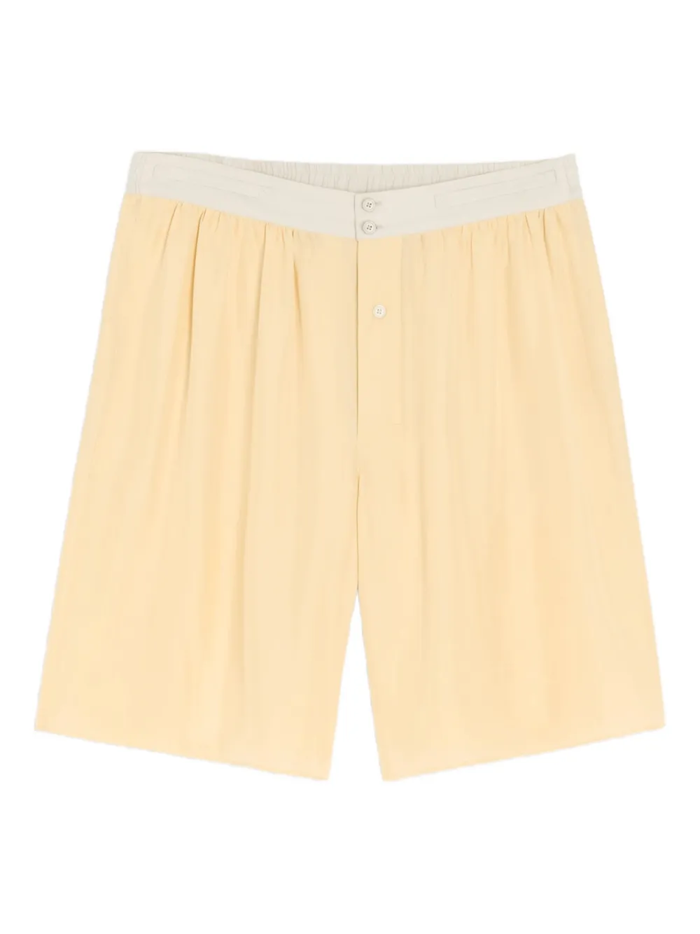 LEMAIRE Shorts met knopen Geel