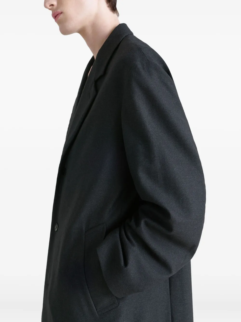 LEMAIRE Jas met enkele rij knopen Zwart