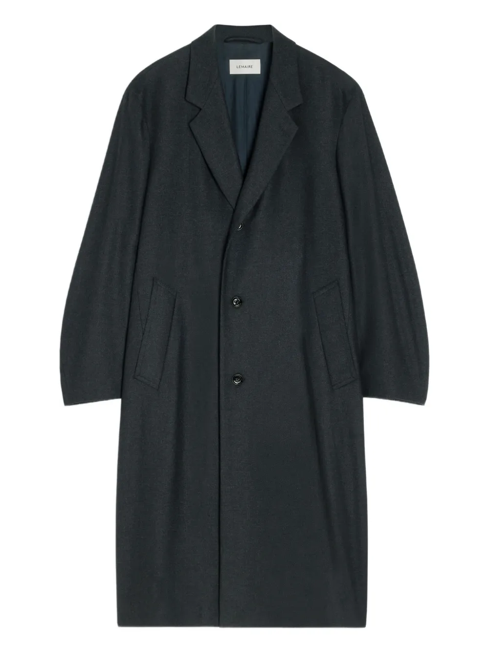 LEMAIRE tailored single-breasted coat | Black | Image 1