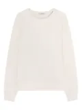 LEMAIRE raglan-sleeve crew-neck sweatshirt - White