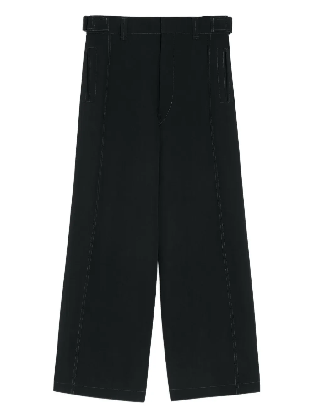LEMAIRE contrast-stitching trousers | Black | Image 1