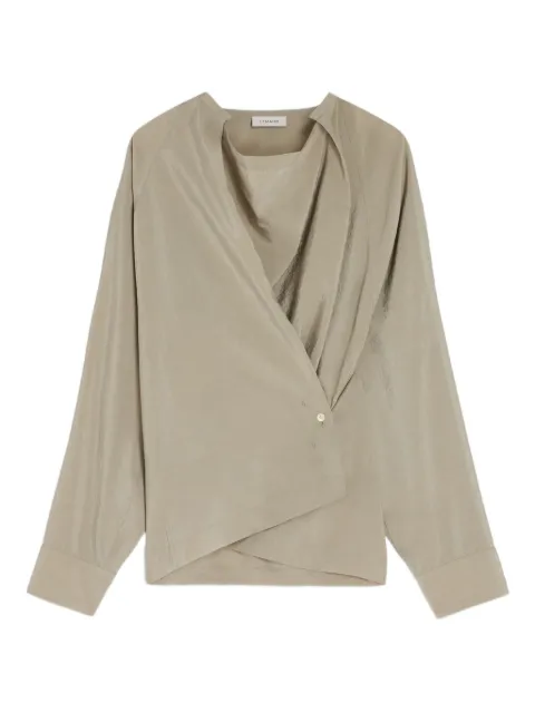 LEMAIRE twisted draped blouse