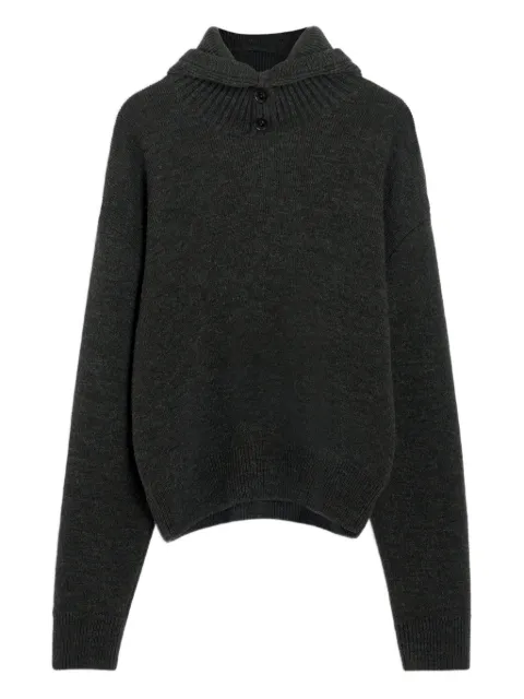 LEMAIRE buttoned hooded sweater
