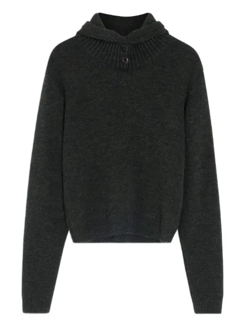 LEMAIRE buttoned hooded sweater