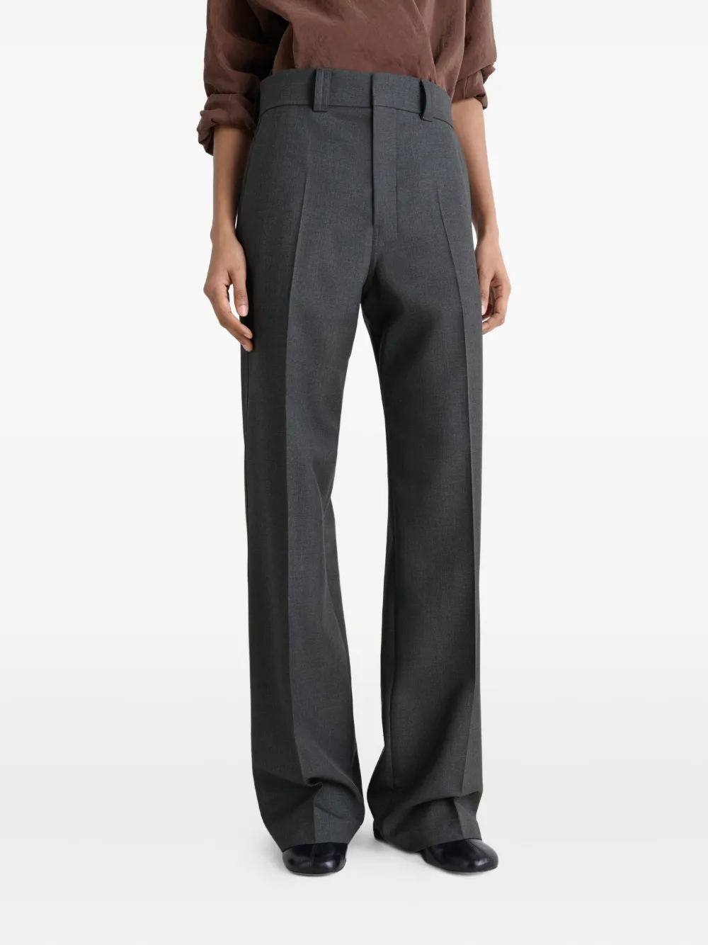 LEMAIRE Pantalon met gekreukte voorkant Grijs