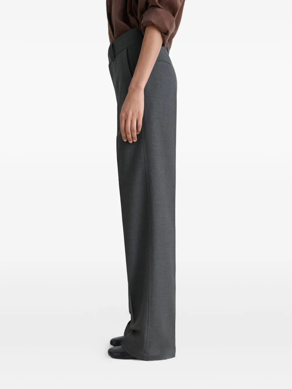 LEMAIRE Pantalon met gekreukte voorkant Grijs