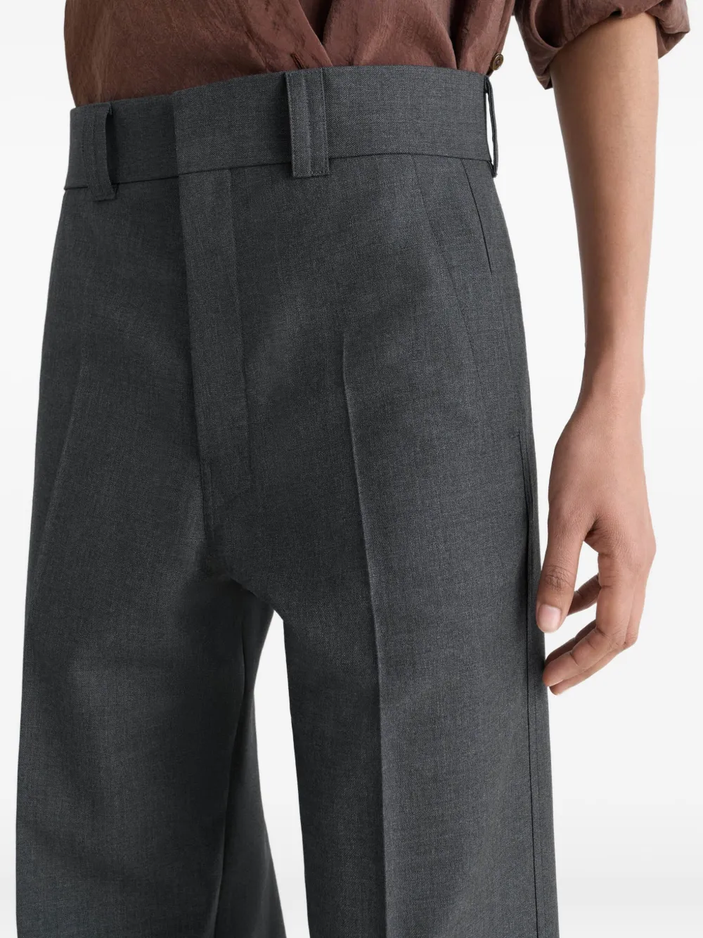 LEMAIRE Pantalon met gekreukte voorkant Grijs