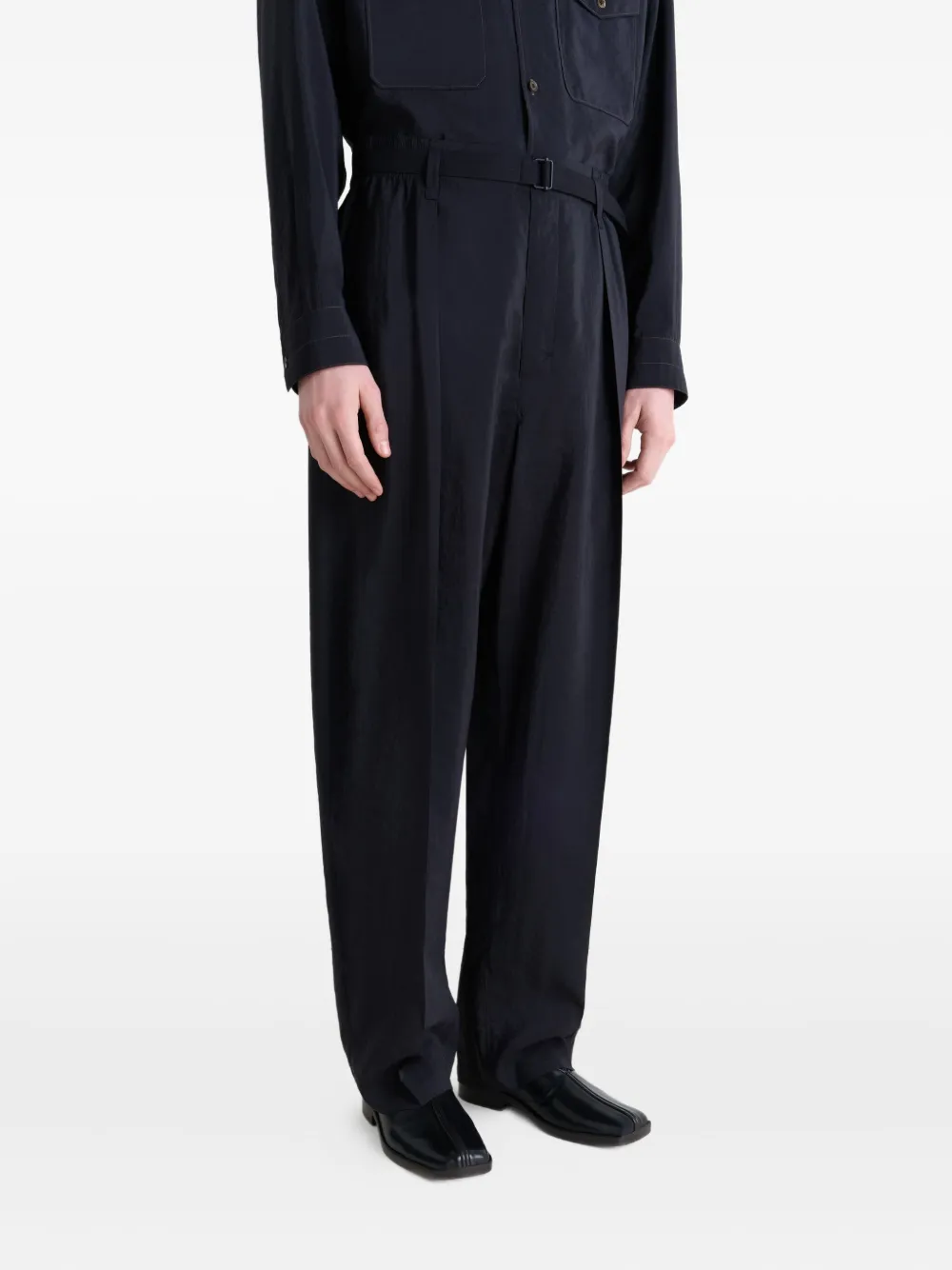 LEMAIRE Loafers met vierkante neus Zwart
