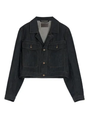 Alexander Wang crystal-embellished Denim Jacket | Black | FARFETCH