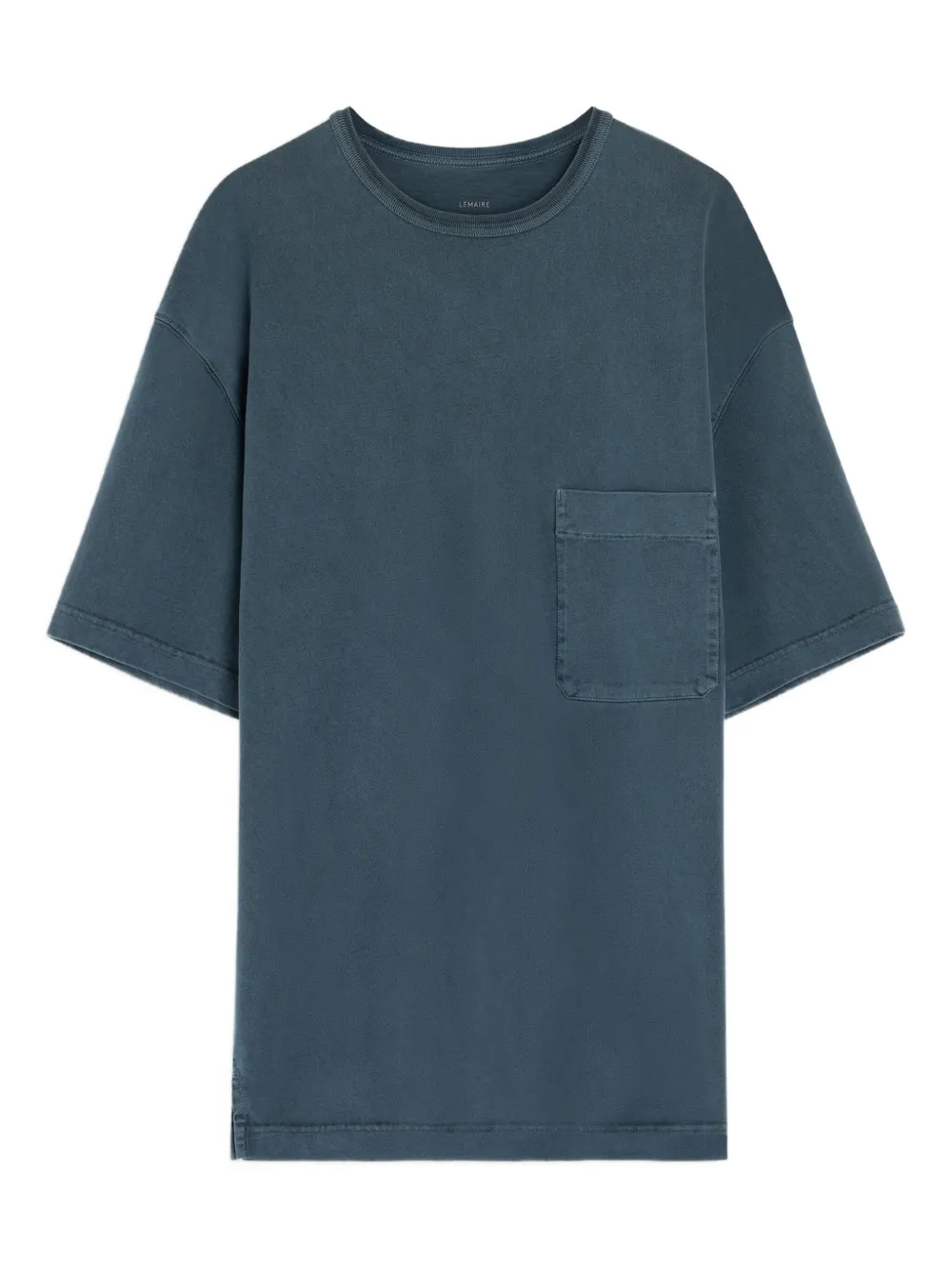 LEMAIRE T-shirt met borstzak Blauw