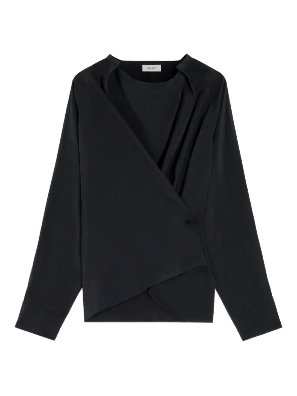Lemaire Pleated Raglan-sleeve Shirt In Multi