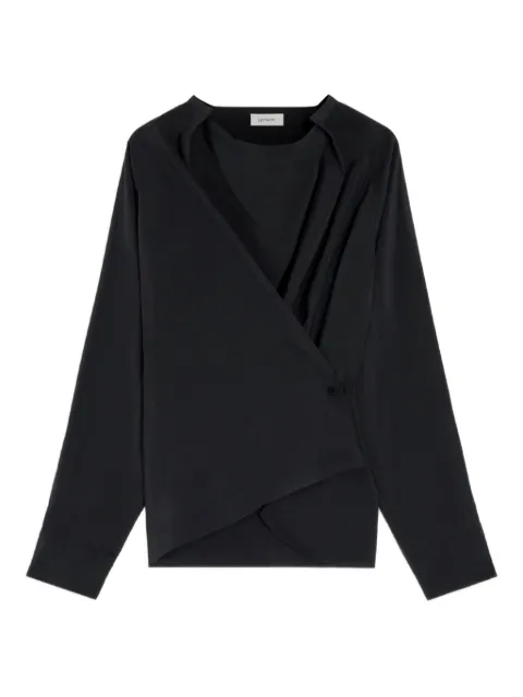 LEMAIRE pleated raglan-sleeve shirt
