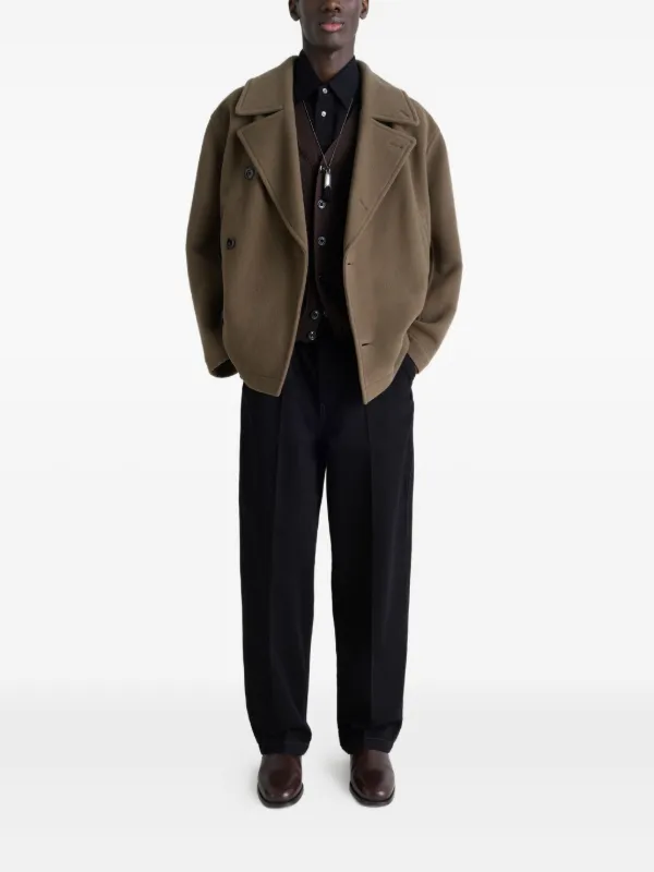 Lemaire トープジャケット LEMAIRE ダブルジャケット | ブラウン | FARFETCH JP