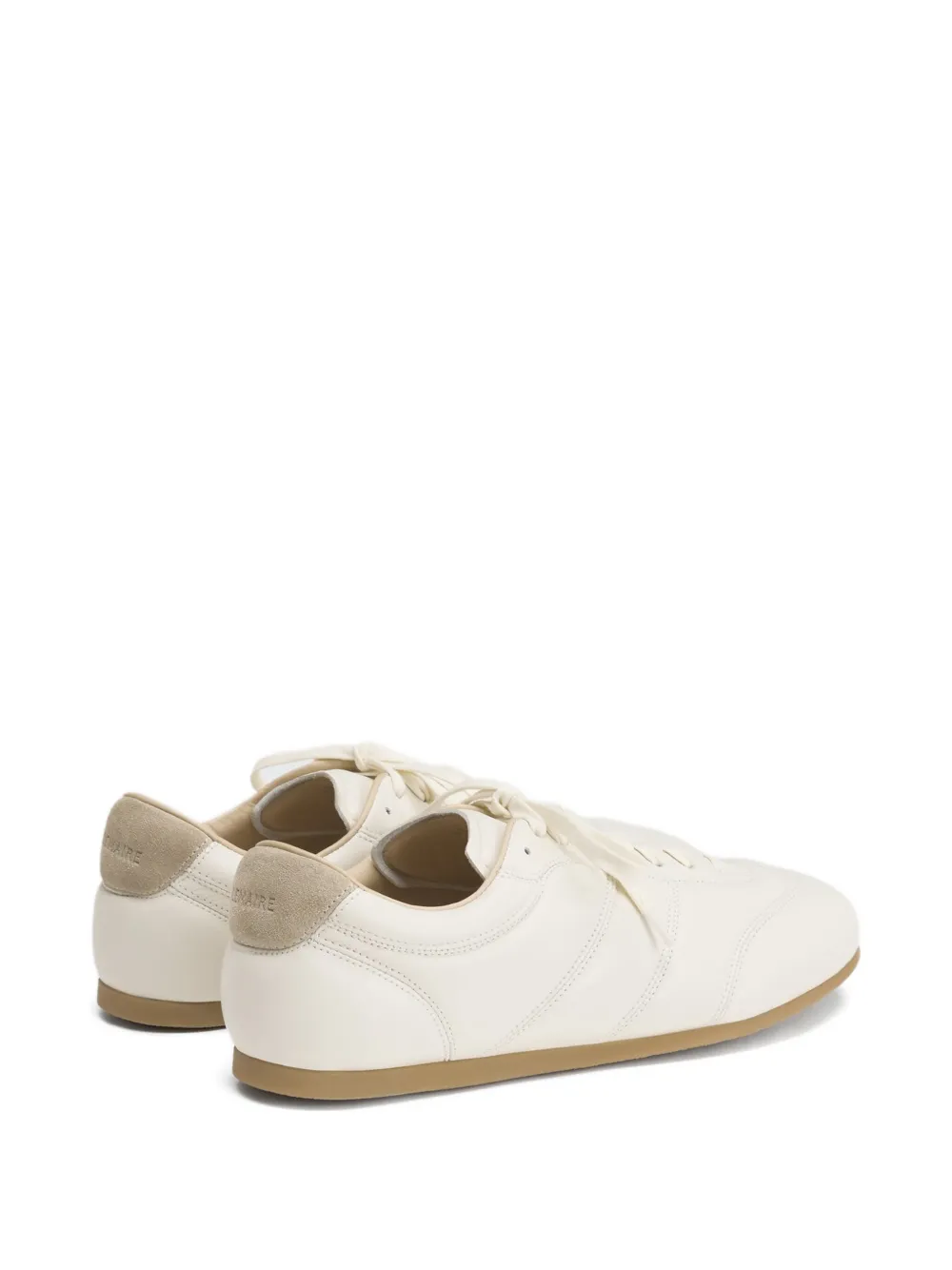 LEMAIRE Soft Runner leren sneakers met vlakken Wit