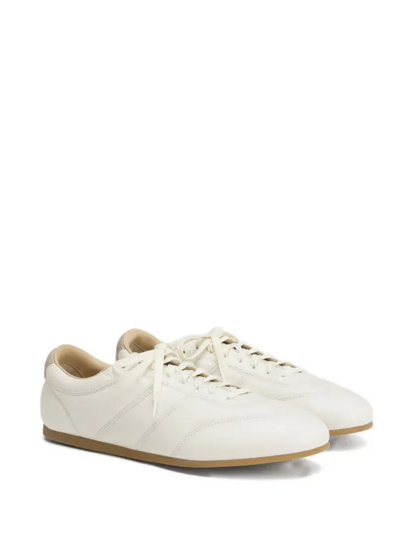 LEMAIRE Soft Runner Panelled Leather Sneakers | White | FARFETCH CA