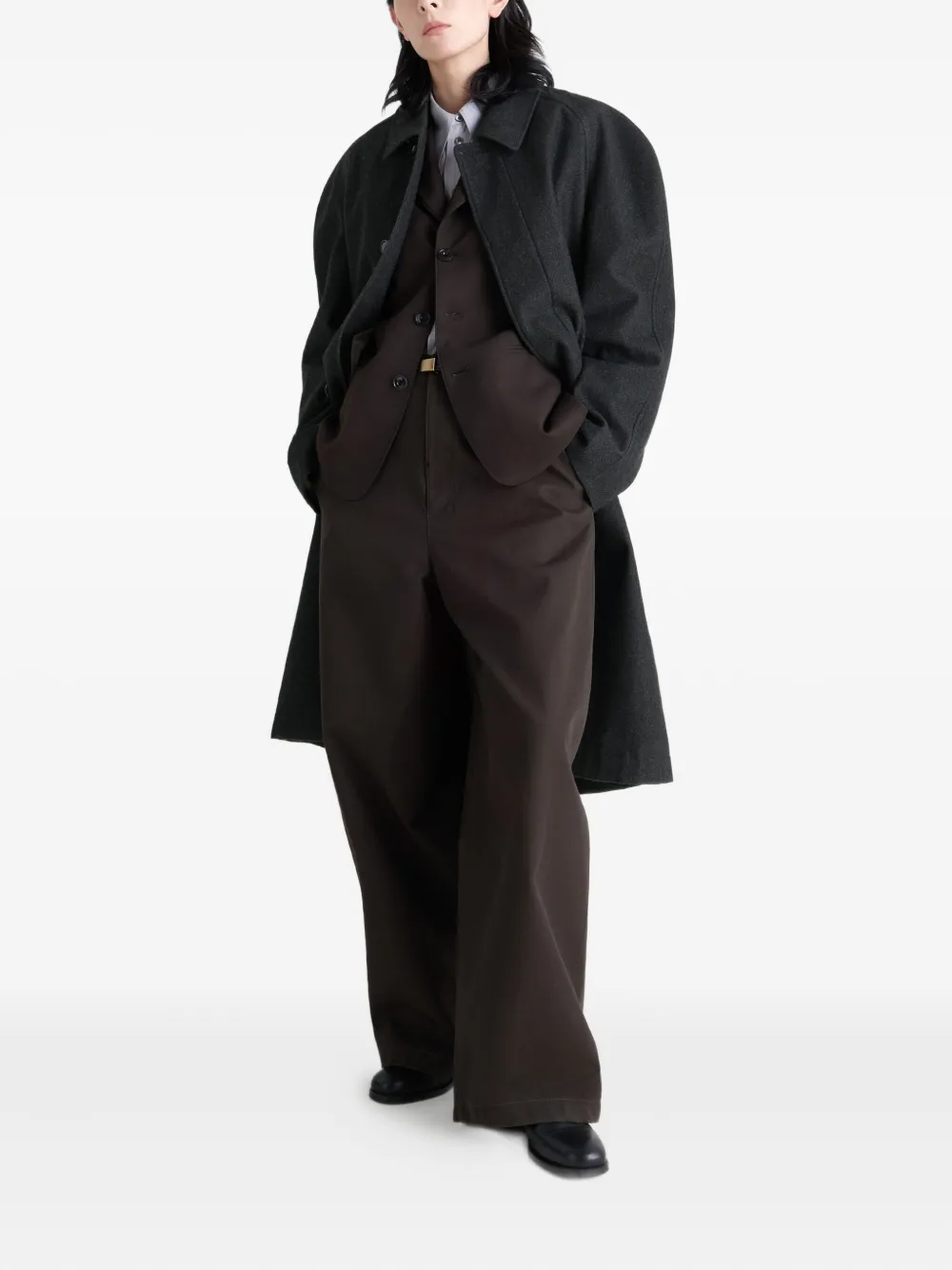 LEMAIRE raglan-sleeve belted coat | Trench Coats & Raincoats | Image 2