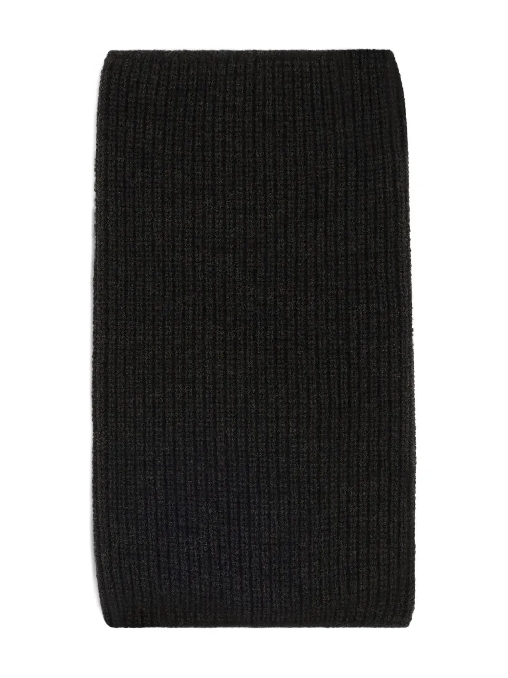 LEMAIRE ribbed high-neck snood Zwart