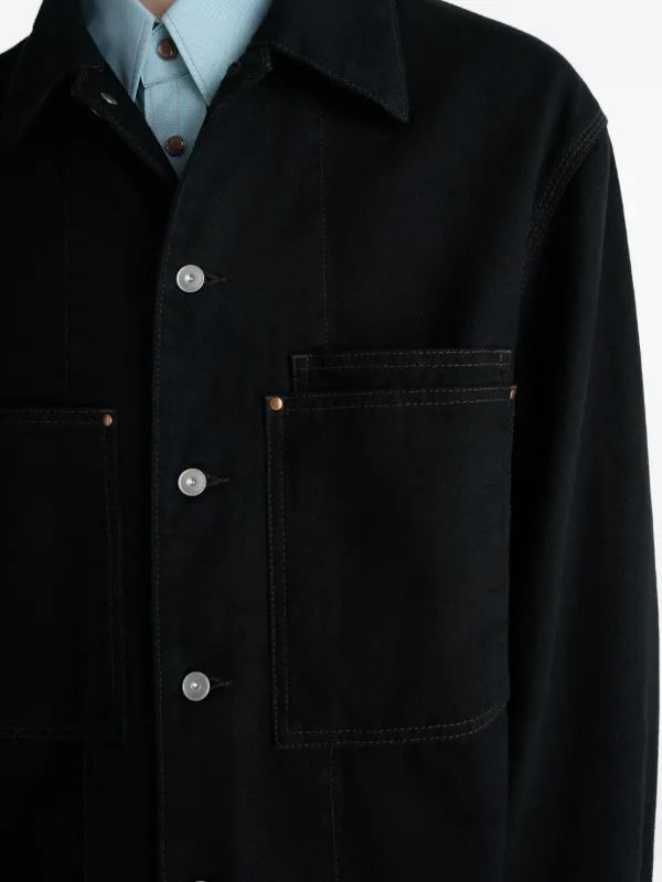 LEMAIRE patch poket JKT xxs 極美品 LEMAIRE パッチポケット ジャケット | ブラック | FARFETCH JP