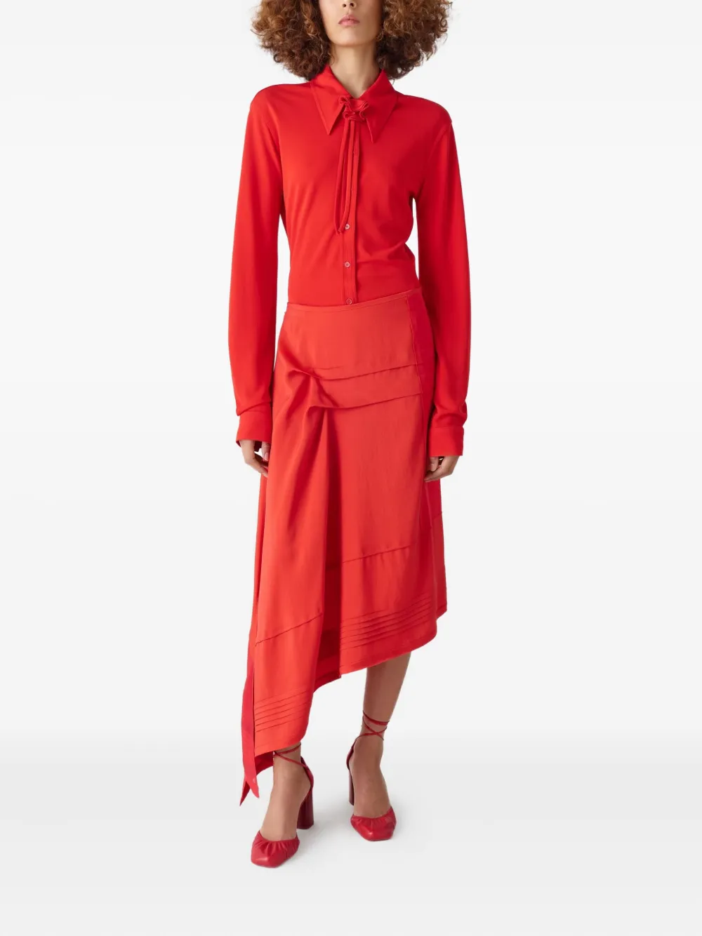 LEMAIRE pleated asymmetric skirt | Asymmetric & Draped Skirts | Image 2