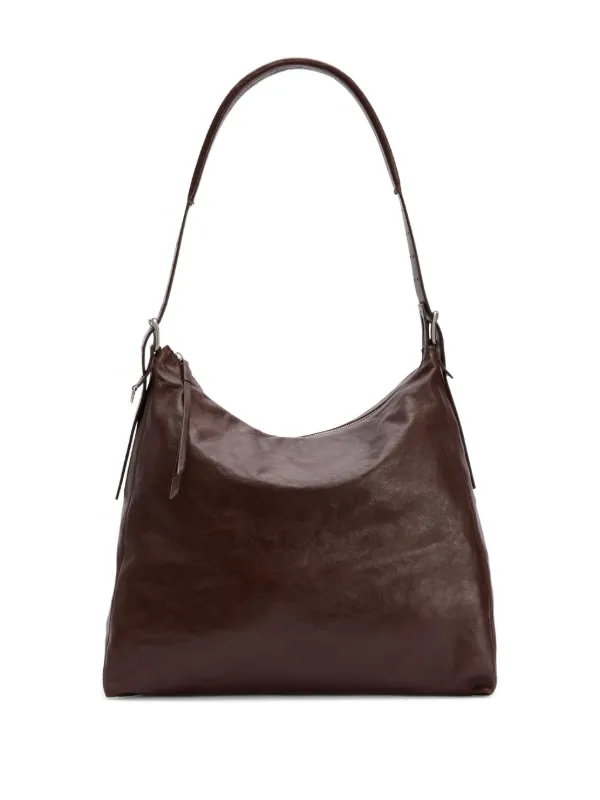 LEMAIRE Belted Leather Tote Bag | Brown | FARFETCH