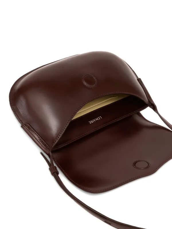 LEMAIRE Belly Leather Crossbody Bag | Brown | FARFETCH