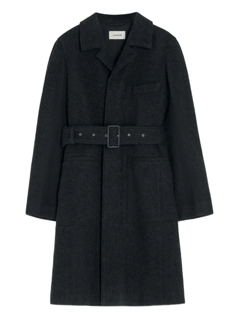 belted tailored coat