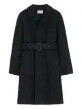 LEMAIRE belted tailored coat - Black