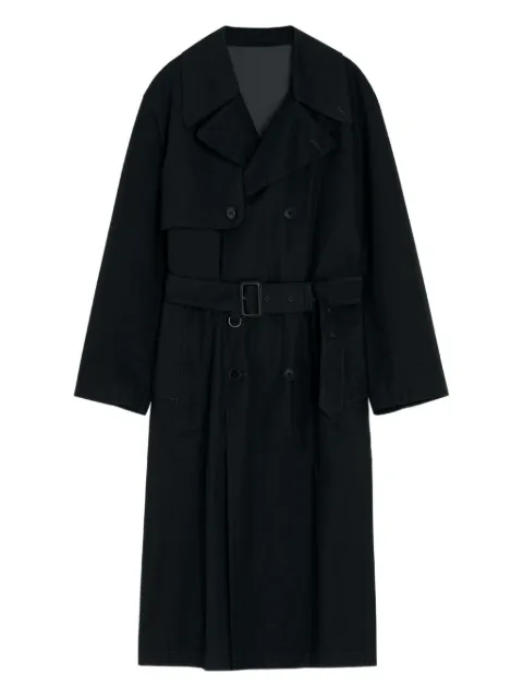 LEMAIRE double-breasted belted trench coat