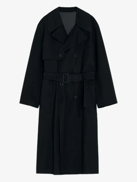LEMAIRE double-breasted belted trench coat