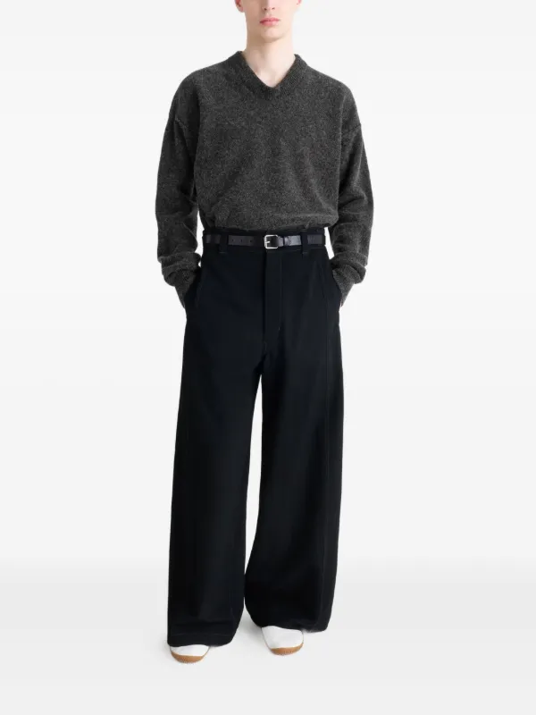LEMAIRE Vネック セーター | ブラック | FARFETCH JP