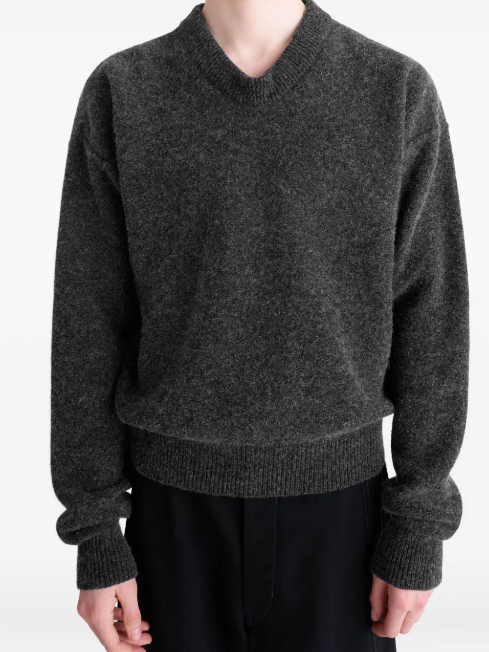 LEMAIRE Sweater met V-hals Zwart