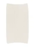 LEMAIRE ribbed high-neck snood - White