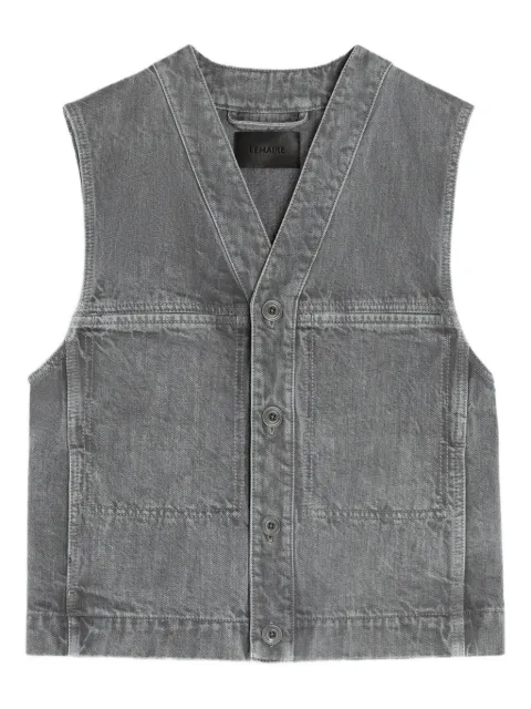 LEMAIRE button-fastening denim gilet