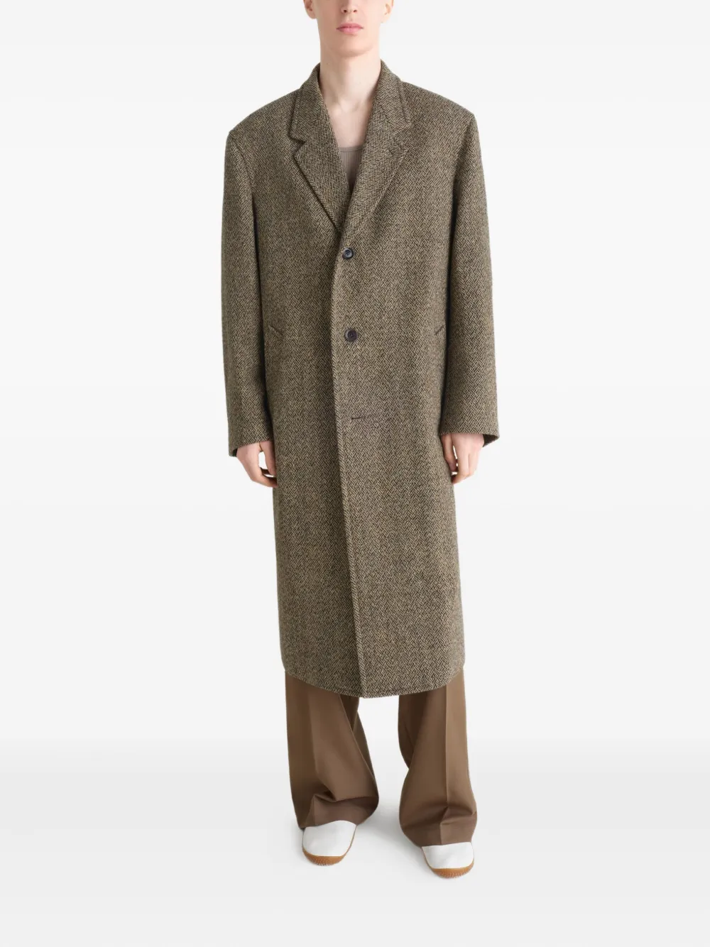 LEMAIRE Chesterfield herringbone tweed coat | Single Breasted Coats | Image 2