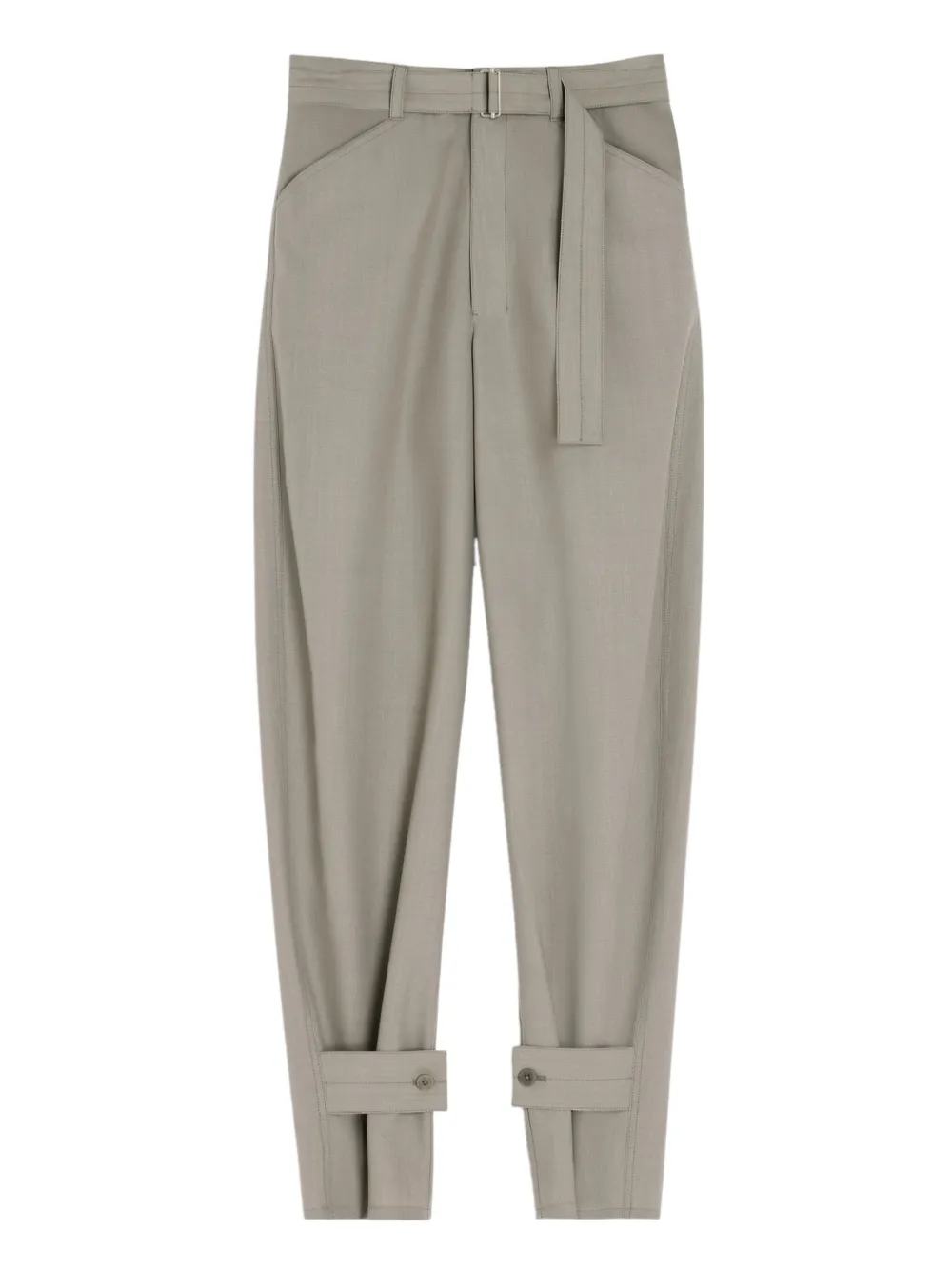 LEMAIRE belted button-tab trousers | Neutrals | Image 1