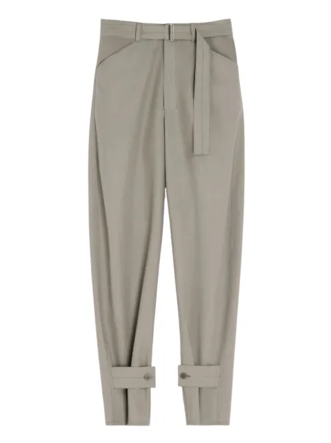 LEMAIRE pantalones con botones y cinturón