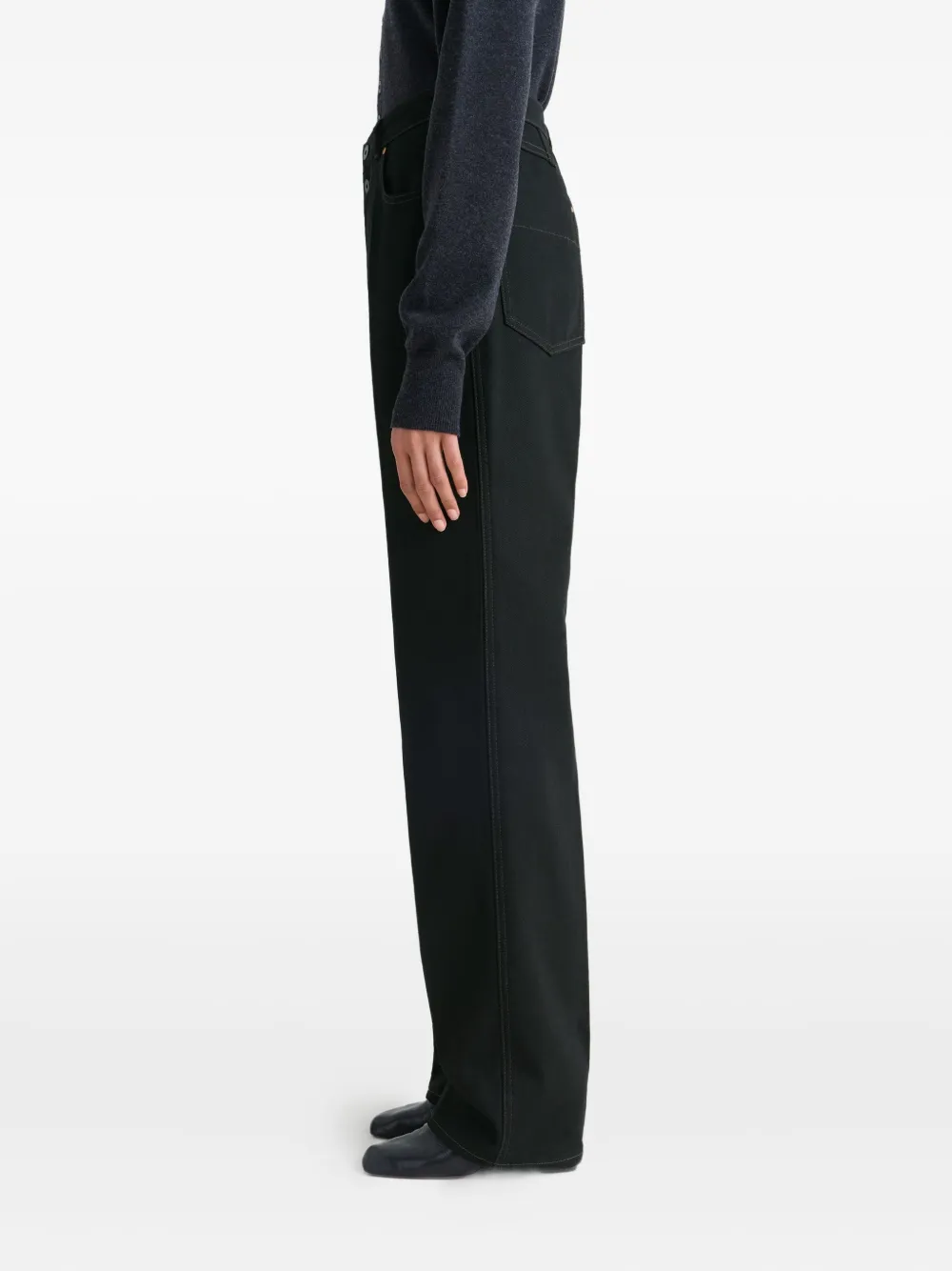 LEMAIRE High waist broeken Zwart