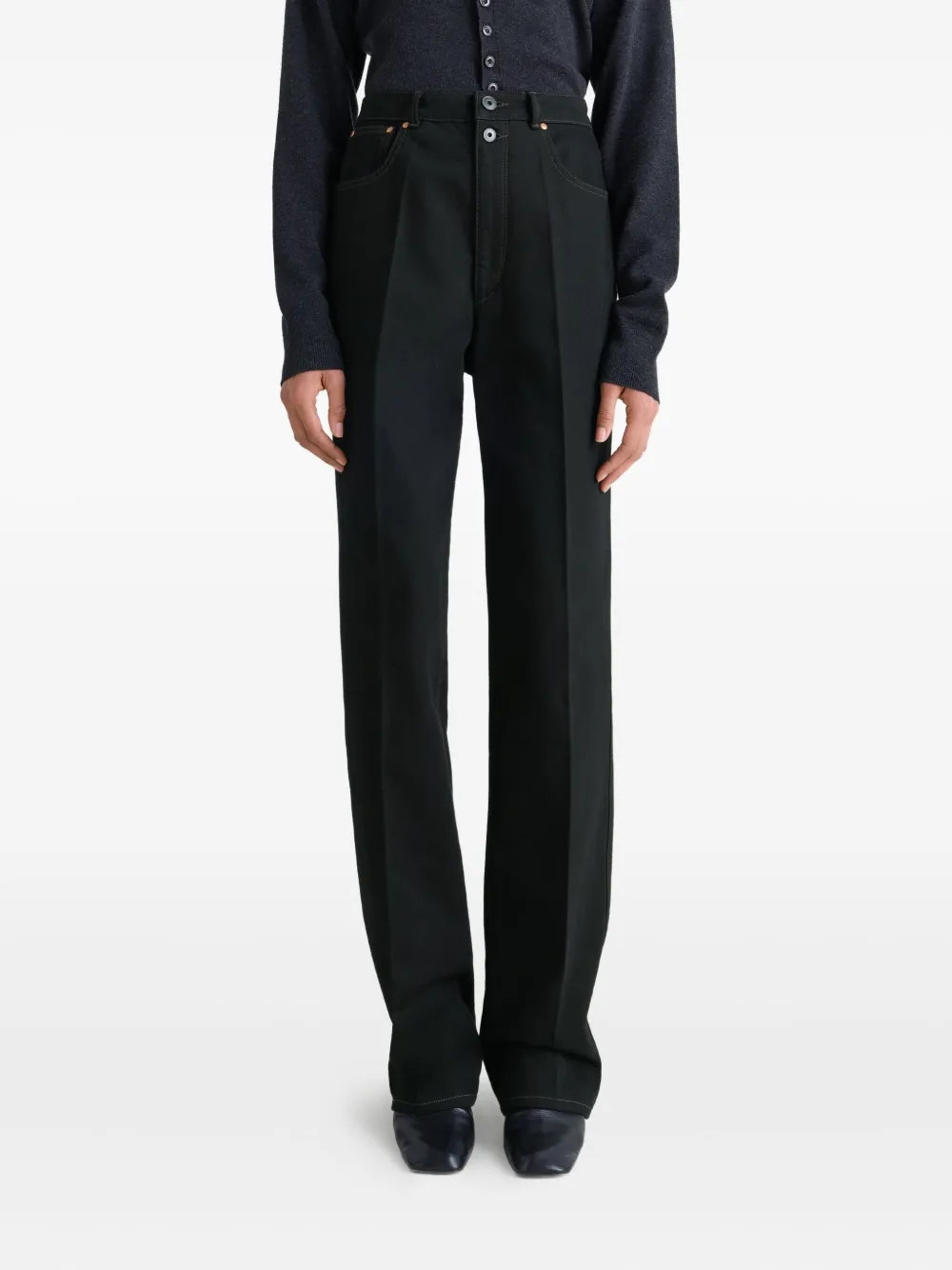 LEMAIRE High waist broeken Zwart